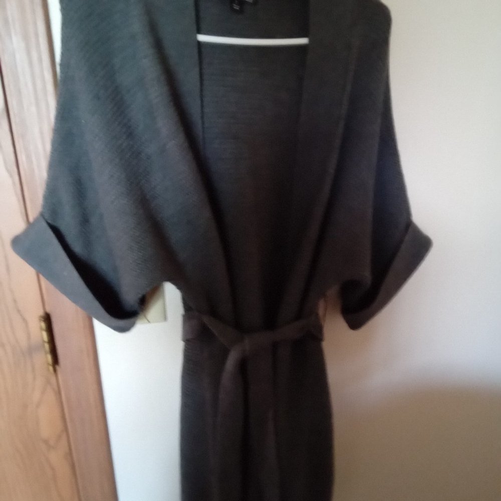 Long Grey knit sweater